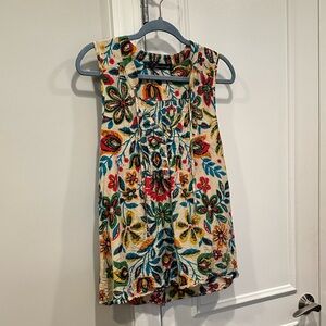 Patterson J. Kincaid Multicolor Floral Sleeveless Blouse